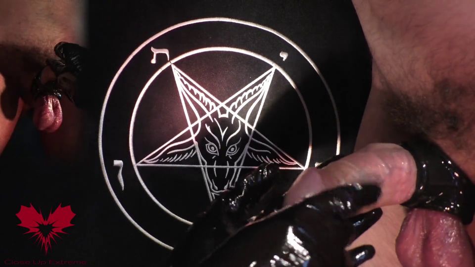 Handjob In Latex Gloves  A Tribute To Baphomet