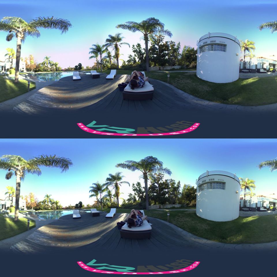 Online Tube VrHush presents Alice Lighthouse Seduced by the Pool 360 - virtual reality