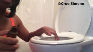 adult video 45 crush fetish clips fetish porn | CruelSimone Popping Toilet Licking Loser. | pov