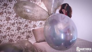 free porn video 22 Quartirra - Q927 Cosette sensually pops two bunches of big soft balloons, ebony femdom strapon on femdom porn 