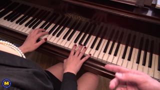Camille - French Piano teacher Camille sucks and fucks students to rea ...