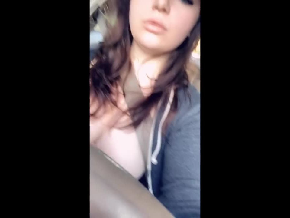 Tits and masturbating while driving Public!
