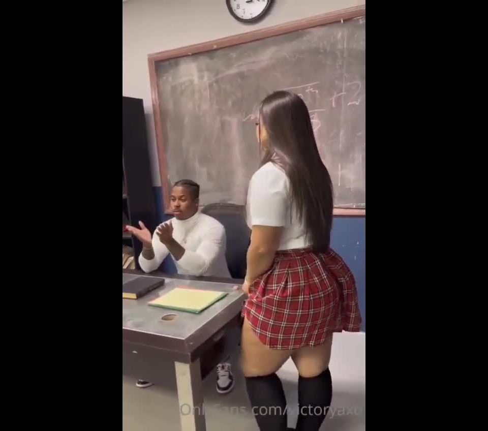 porn clip 37 VictoryaXO - School Girl Slut Anal Lessons on femdom porn big ass milf butt