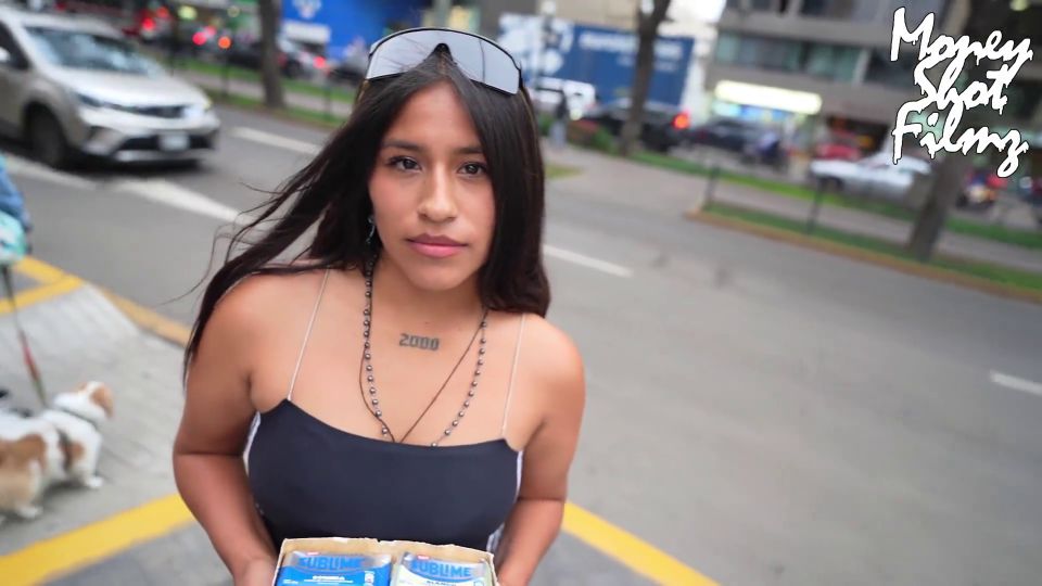 Young Latina Selling Candy Does Her First Porn 1080p