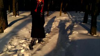 Laruna Mave in 005 First Time PUBLIC Blowjob in Winter,  on teen 