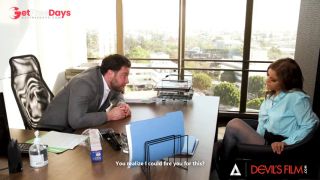 DEVILS FILM - Horny Assistant Jesse Pony Gets Her Tight Ass Fucked Before Getting A Hot Facial