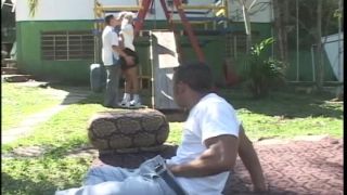 Online shemale video Alysha Has the Guys Hard and Ready to Fuck in Her Backyard
