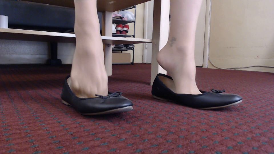 Pantyhose Ballet Flats Shoeplay