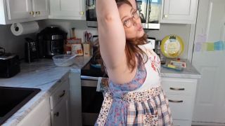 REAL BBW MILF Fucks Pussy With A Spatula In The Kitchen  Kinky Katie