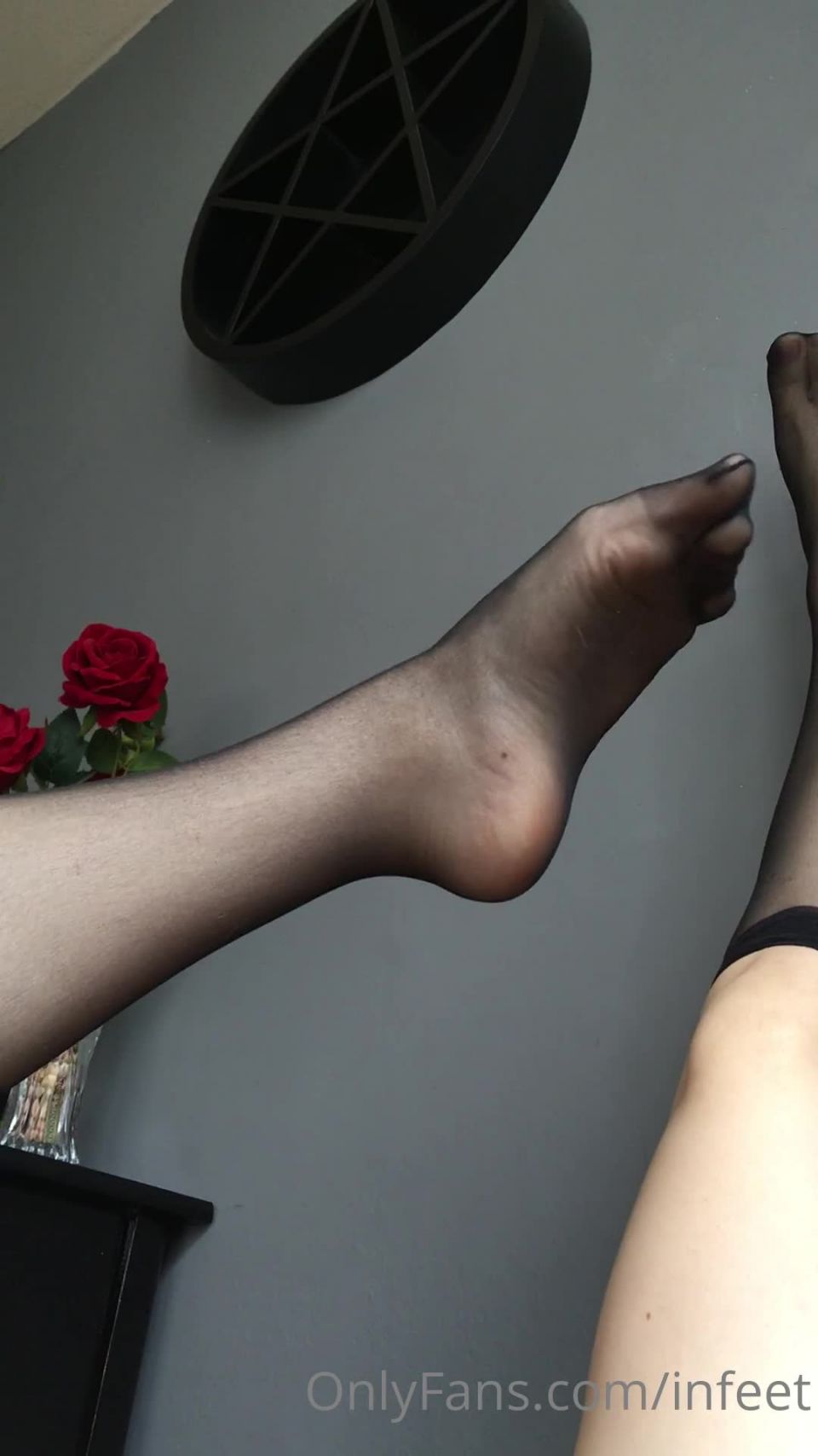 porn clip 37 x7nferno 2020 10 27 1150426386 just having fun removing the nylon stockings lol. | x7nferno | feet porn footwear fetish