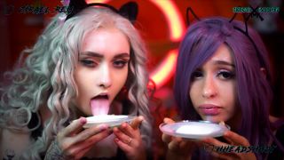 free adult clip 10 sock fetish porn cosplay | AliceBong – Wet Pussy Bathe in Milk | cosplay