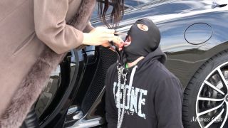 Mistress Gaia - Smoking In Car - Italian Femdom.