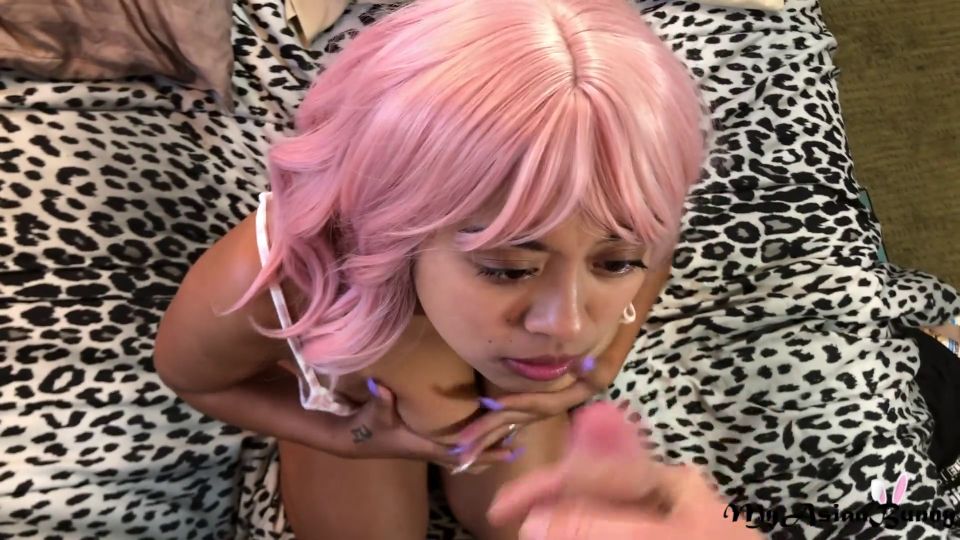 Dirty Asian Slut Taking My Cumshot And Eating It On Set