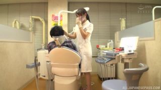 Awesome Japanese nurse Kiritani Nao giving a fantastic blowjob in a public place Video Online Public!