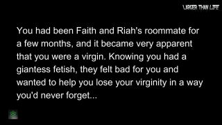 LTLGiantessClips - Faith and Riah Lynn in Giantesses Fuck Virgin Roommate SFX - Shrinkingfetish
