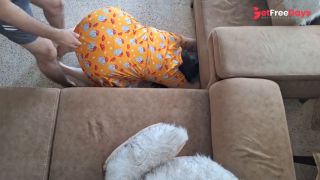 Under the Sofa Steamy Doggystyle Sex with Egyptian Girl      