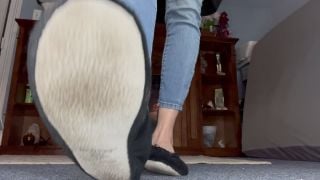 online porn video 47 Sniff Lick Smell Suck Dirty Slipper JOI - ballet slippers fetish - pussy licking mature femdom handjob