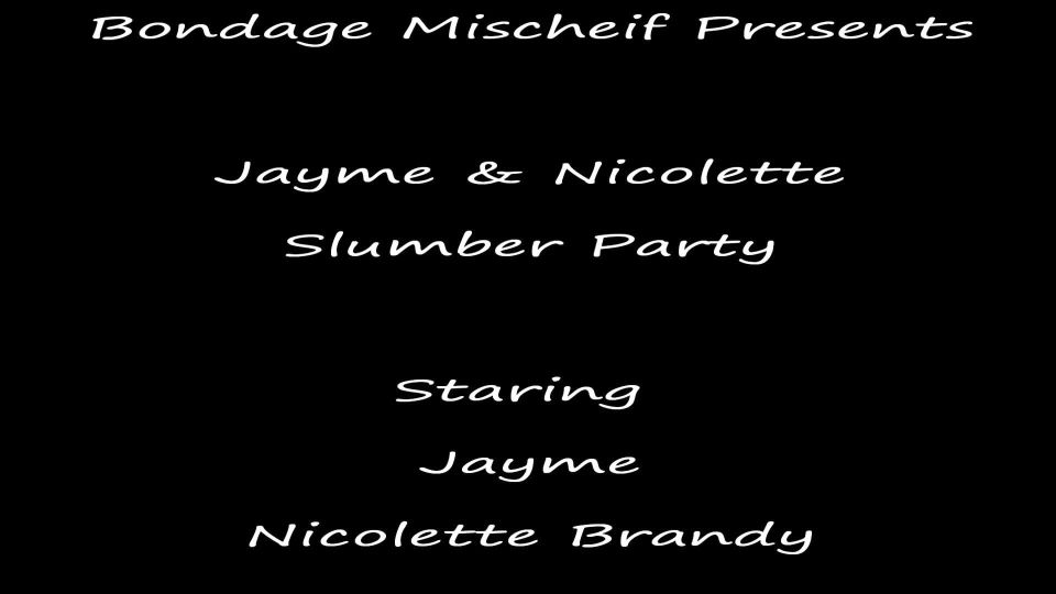 adult video clip 39 Jayme & Nicolette Slumber Party, bdsm kiss on femdom porn 