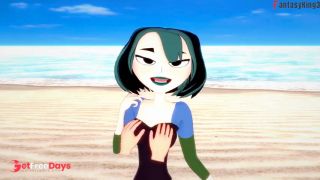Gwen blowjob on the beach  Total Drama  Full and POV on patreon Fantasyking3