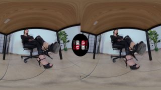 wonderfully gorgeous petra wants her slave to lick the dirty soles of her sexy stilettos Femdom!