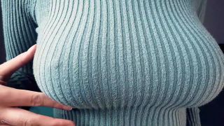 Lorena Brink - Big Tits Playing Teasing in a Tight Knitted Sweater - Handpicked Jerk - Off Instruction - Fapping