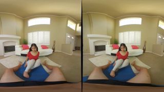 VR ASIAN TEEN JADE KUSH TAKES OFF YOGA PANTS, GETS FUCKED POV FOR A CUM