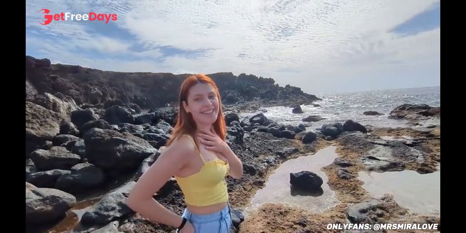 [GetFreeDays.com] POV Risky public blowjob, my readhead girlfriend sucks my dick on the beach DIA ITA Porn Leak February 2023