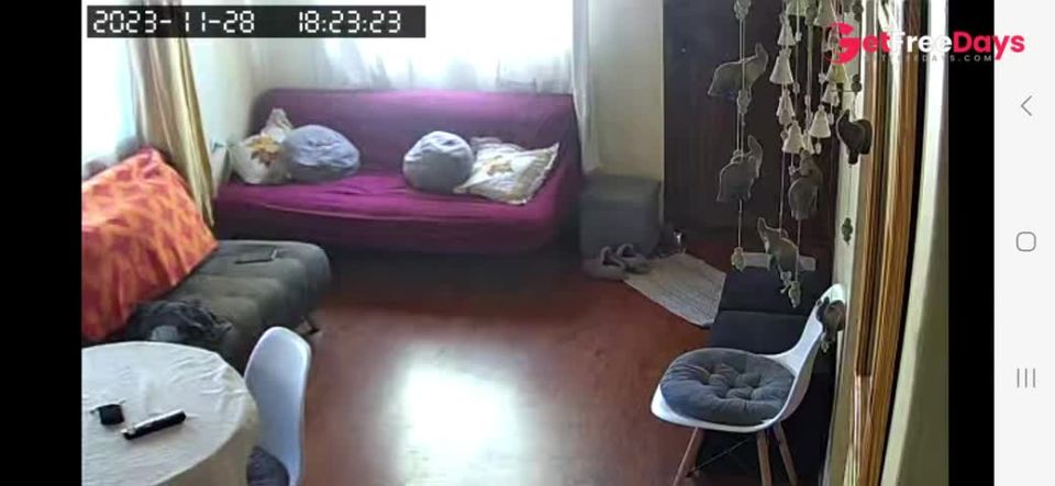 [GetFreeDays.com] Stepmother is recorded with a camera in the living room while she masturbates Porn Video October 2022