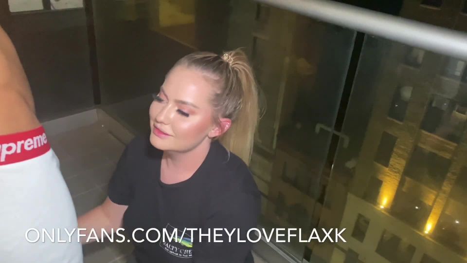 TheyLoveFlaxk – Thick Pawg Britney Light Balcony Bj Creampie