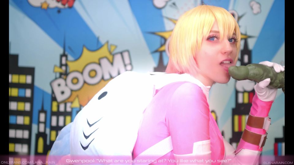 online porn video 17 Lana Rain – Gwen Pool Breaks The 4th Wall | cosplay | femdom porn big boobs femdom