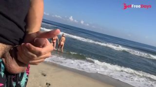 [GetFreeDays.com] Public flash dick on the beach in front of two horny girls who crave my cock Sex Clip April 2023