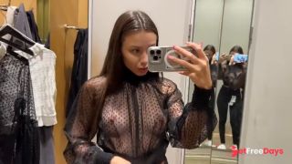 [GetFreeDays.com] See-through Try On Haul TransparentSee-through Lingerie  Very revealing Try On Haul at the Mall Sex Film October 2022