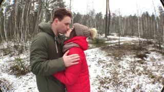 ADOLFxNIKA - Bitch Asks for Cum in his Mouth right in the Forest and can no Longer Wait , cute amateur on amateur porn 