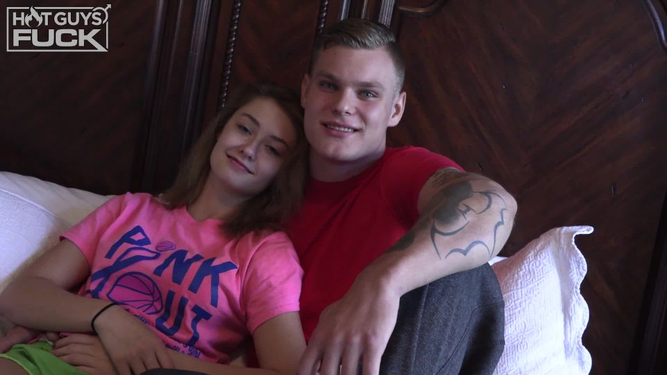 Online porn - HotGuysFUCK presents Blonde Tatted Stud Axel Woods Fucks The Screamer Piper Madison teens