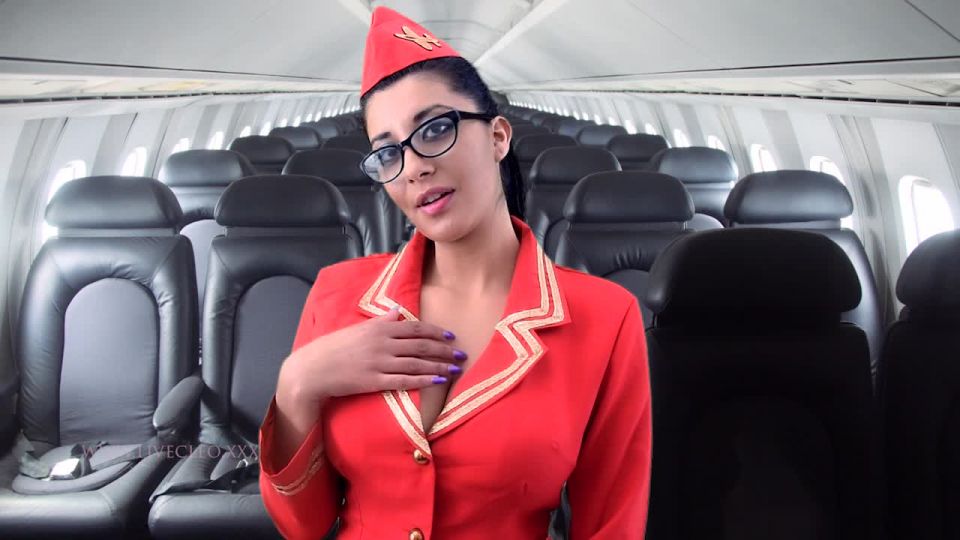 Many Vids presents livecleo mile high air hostess squirt tease messy