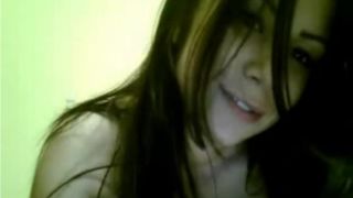 Belleza con tetas enormes tiras en la parte de la webcam 5. webcam