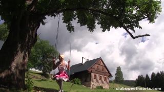 Tirol teen showing her wet pussy upskirt Public!