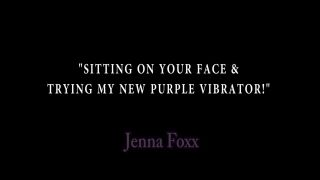 free porn clip 10 Sitting On Your Face & Trying My New Purple Vibrator! - Foxxed Up - jenna foxx - solo female 1080p hardcore xxx