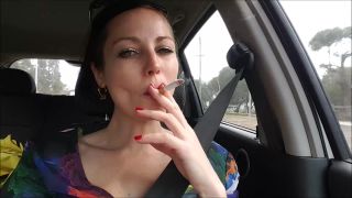 big tits cream brunette | Jade Styles - Smoking In The Car Makes Jade Horny  | aussie milf
