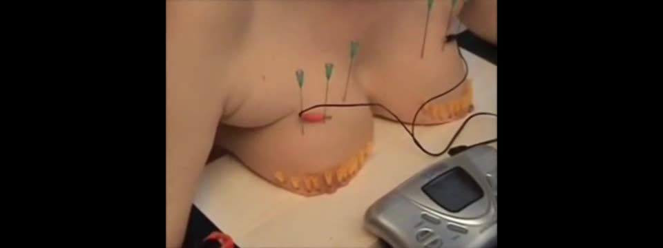 Fixed the Tits with Needles - tit torture - fetish porn breeding fetish