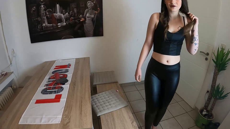 Lena-Sophie fuck me in leather leggings and heels