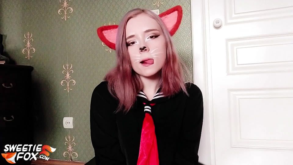 Young Cosplay Girl Play Pussy Vibrator – Sweetie Fox,  on toys 