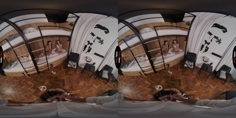 VR Taboo Foursome: Luna, Mandy y Eva en Explícita Fantasi Sexo