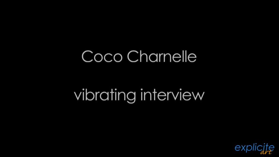 French busty teen Coco Charnelle masturbates during her intervew