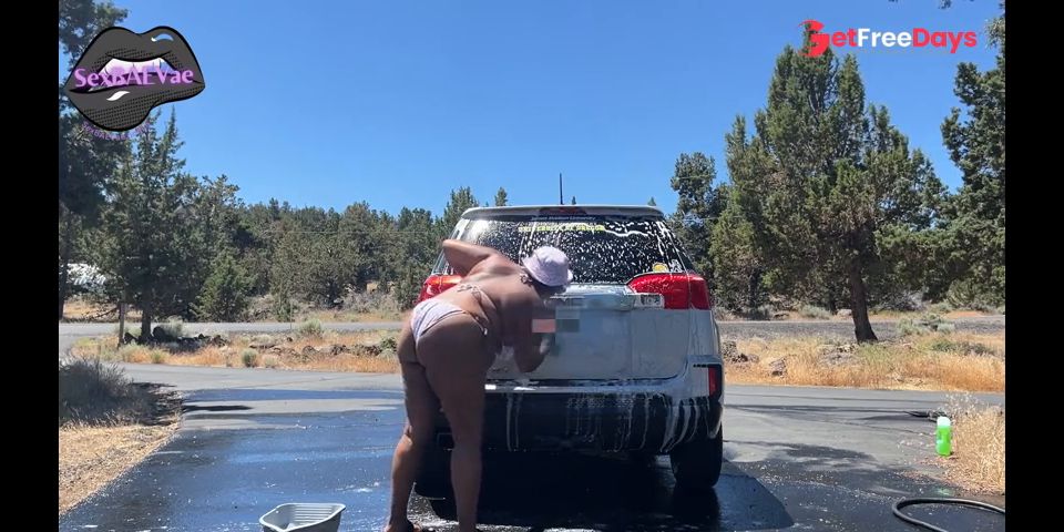 [GetFreeDays.com] Washing My Car Just to Make a Mess in it  SexBAEVae Sex Stream March 2023