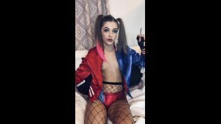 RhiannonRyder1995 - Harley Quinn halloween solo masturbation - Solo