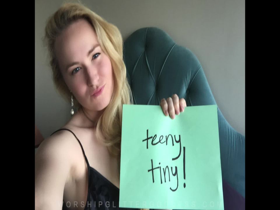 free xxx video 23 Glitter Goddess – Small Penis Humiliation SPH - glitter goddess - femdom porn femdom sissy humiliation