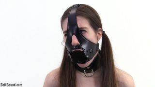 video 44 superheroine femdom Belt Bound – Ivy Red – penis gag mask, belt bound on bdsm porn
