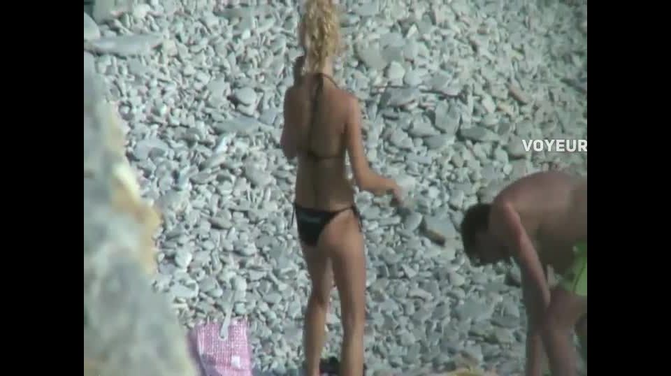 Decision to get naked on a beach Voyeur!
