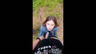 I Went For A Walk After Fucking At Home And Decided To Suck Him Off Again And Swallow Cum Outdoors  NikaBunny69  hardcore